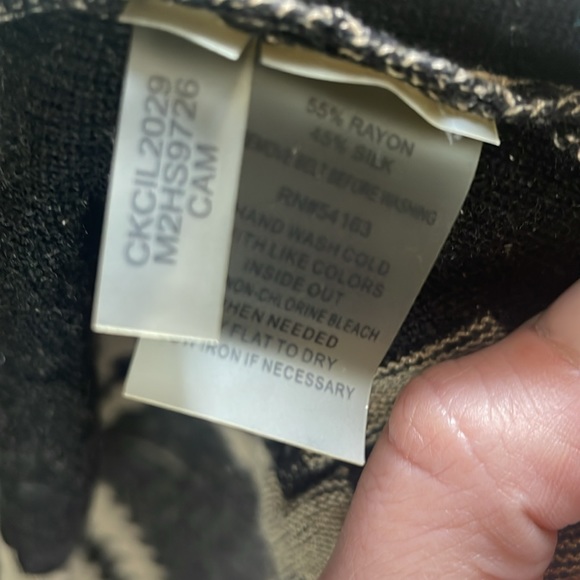 Calvin Klein black & tan Cardigan in size xs - Picture 6 of 6